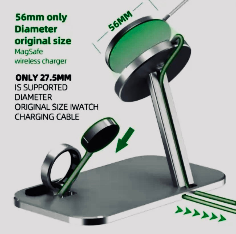 Alloy Storage Base Data Cable Accessories Watch Charging Stand